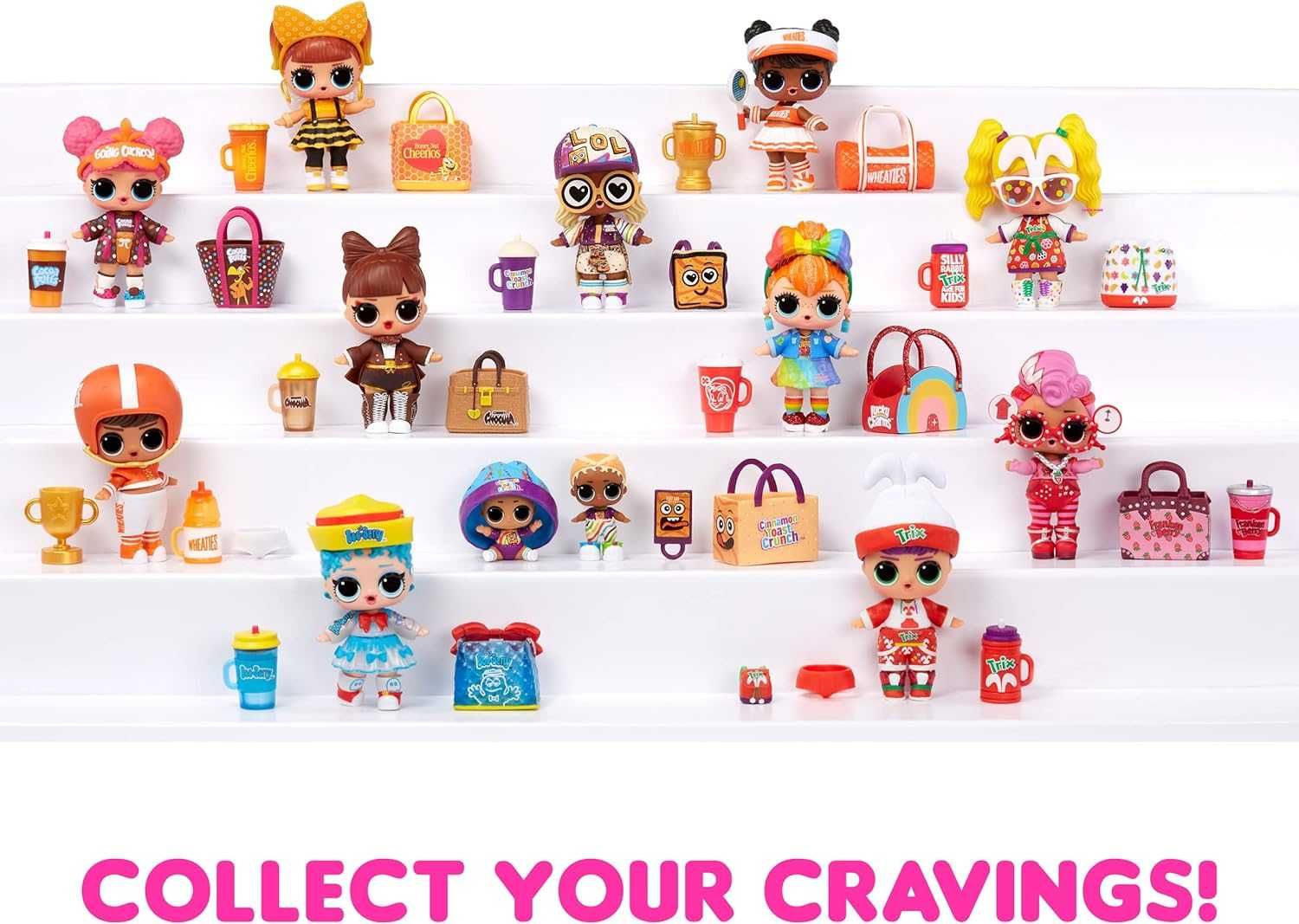 Куклы ЛОЛ тематика хлопьев LOL Surprise Loves Mini Bites Cereal Dolls
