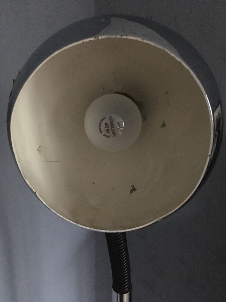Leclaire & Schafer lampa stojąca Space Age Eye Ball vintage lata 70