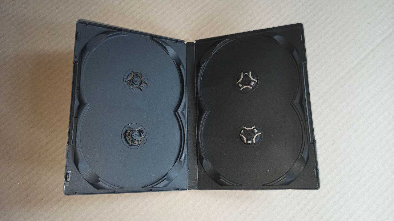 DVD бокс 9мм пластикові нові до DVD І CD дисків-на 1,2,3 і 4 диска.