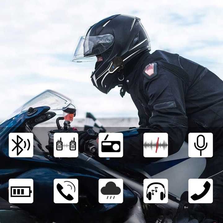 BETOWEY Interkom motocyklowy BT-S3 zestaw słuchawkowy