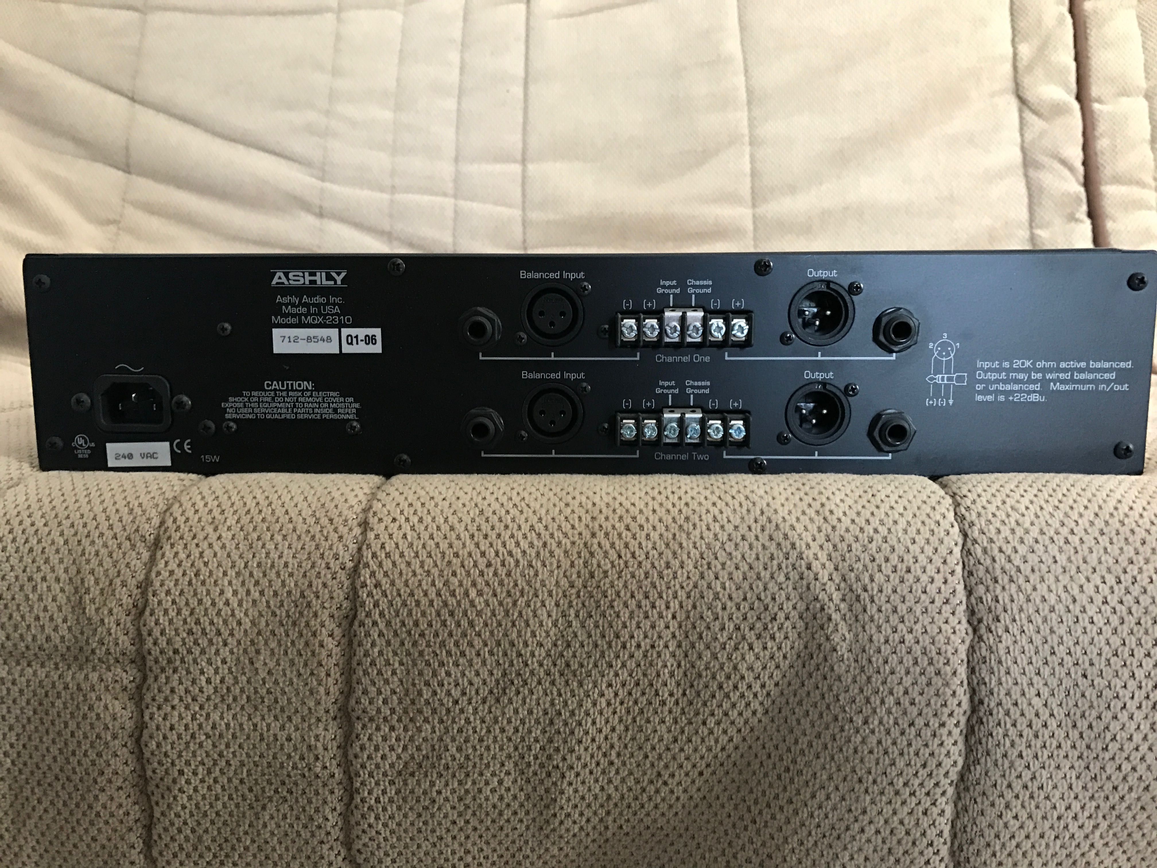 Equaliser stereo ASHLY MQX 2310