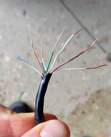Витая пара   интернет кабель омедненный RITAR UTP CAT 5E CCA уличный