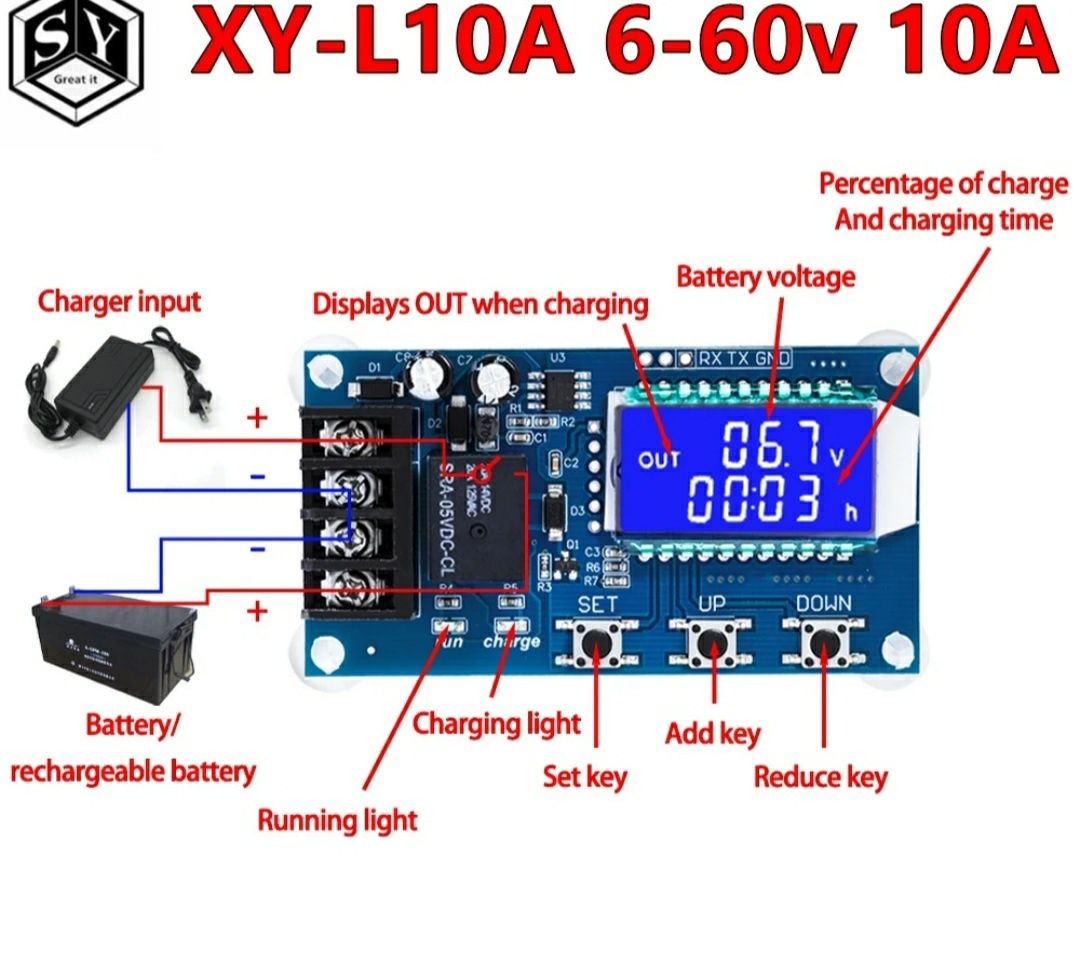 XH-M601 M602 603  HW-749  контролер заряда аккумулятора,  пищалка с во