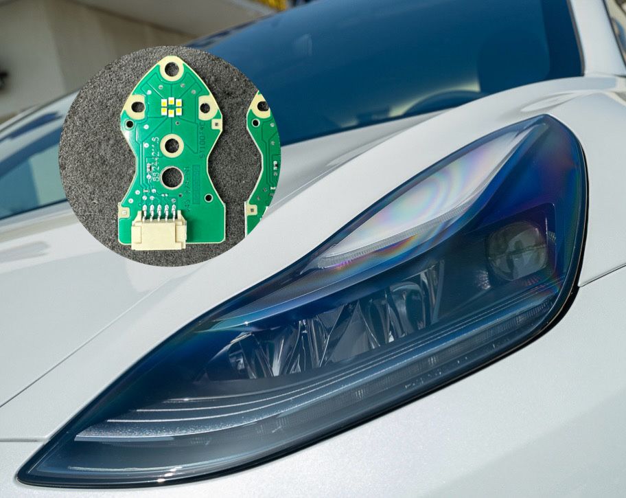 Светодиодная плата ДХО для фар Tesla Model 3 Y 2019-2023