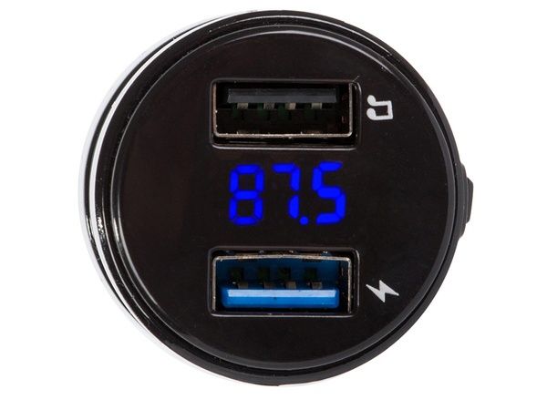 Transmiter fm samochodowy mp3 bluetooth ładowarka 2x usb audio