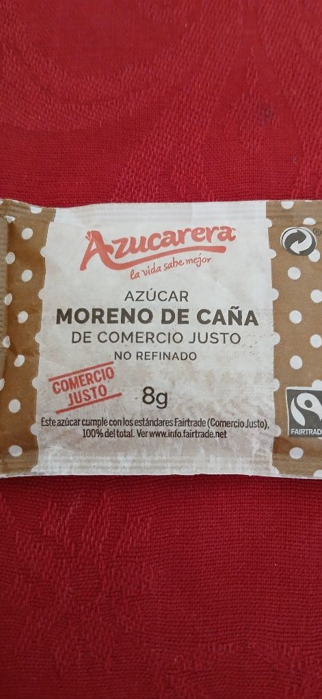 Pacote de açúcar, espanhol