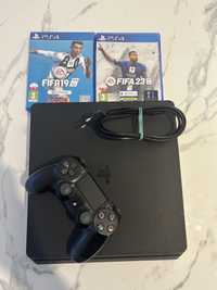 Ps4 SLIM 1000GB + Pad i Gry