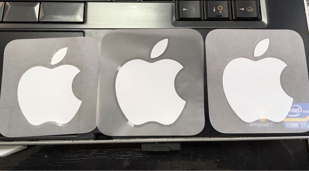 Наклейки Apple wite та space gray