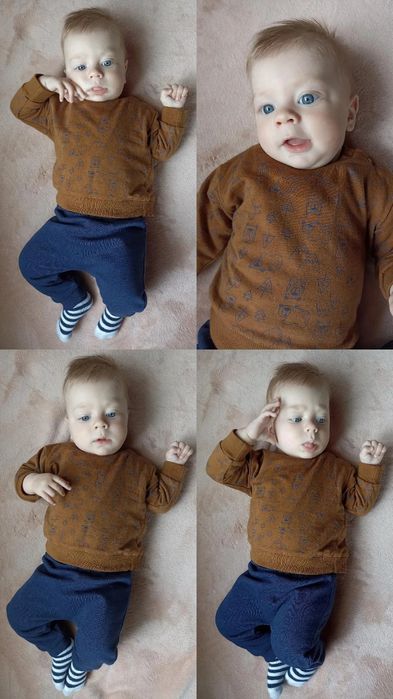 Речі для хлопчика 0-3 місяці 3-6 місяців одяг для новонародженого хлоп