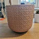 Stylowa Doniczka ceramiczna osłonka do mocowan w ścianie śr 20cm Nowa