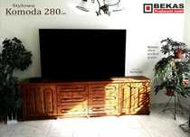 Duża Komoda 280` (8D-4S) XXL Wysoka Dąb rustikal Bekas Meble