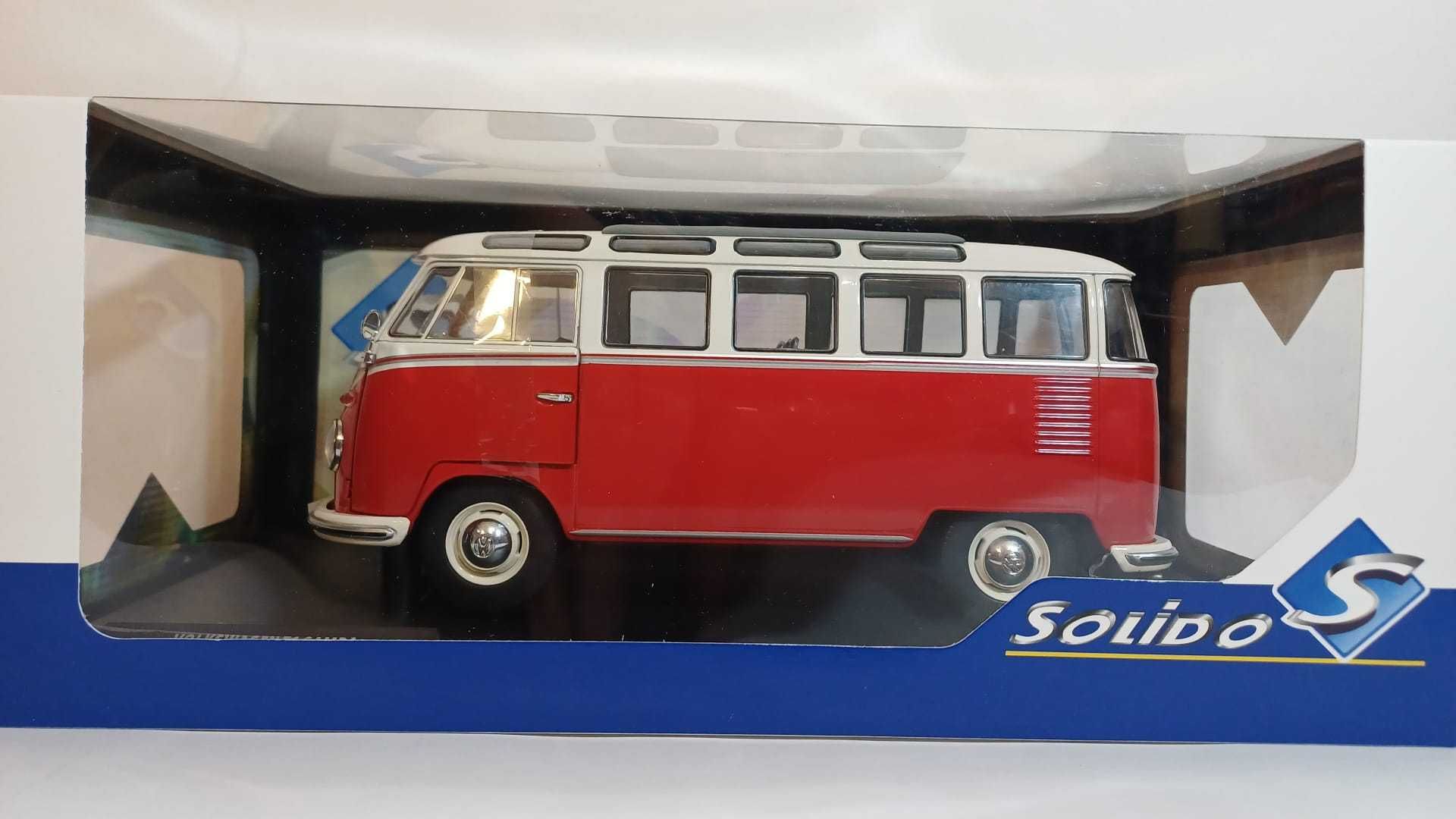 1/18 VW T1 pão de forma Samba - Solido