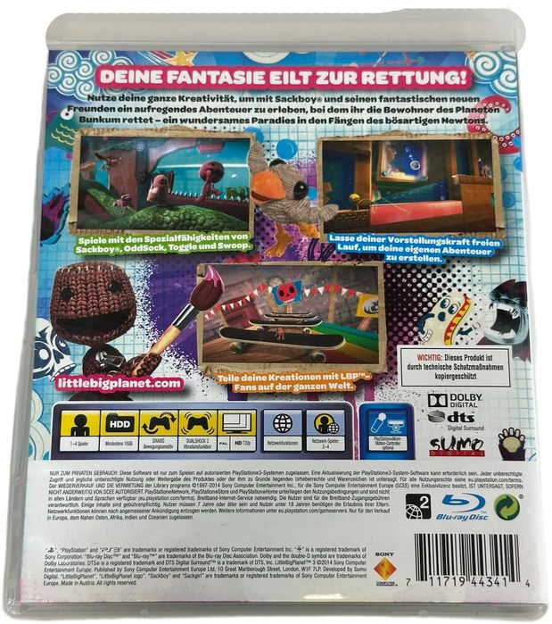 Gra Little Big Planet 3 na konsolę Playstation 3 PS3