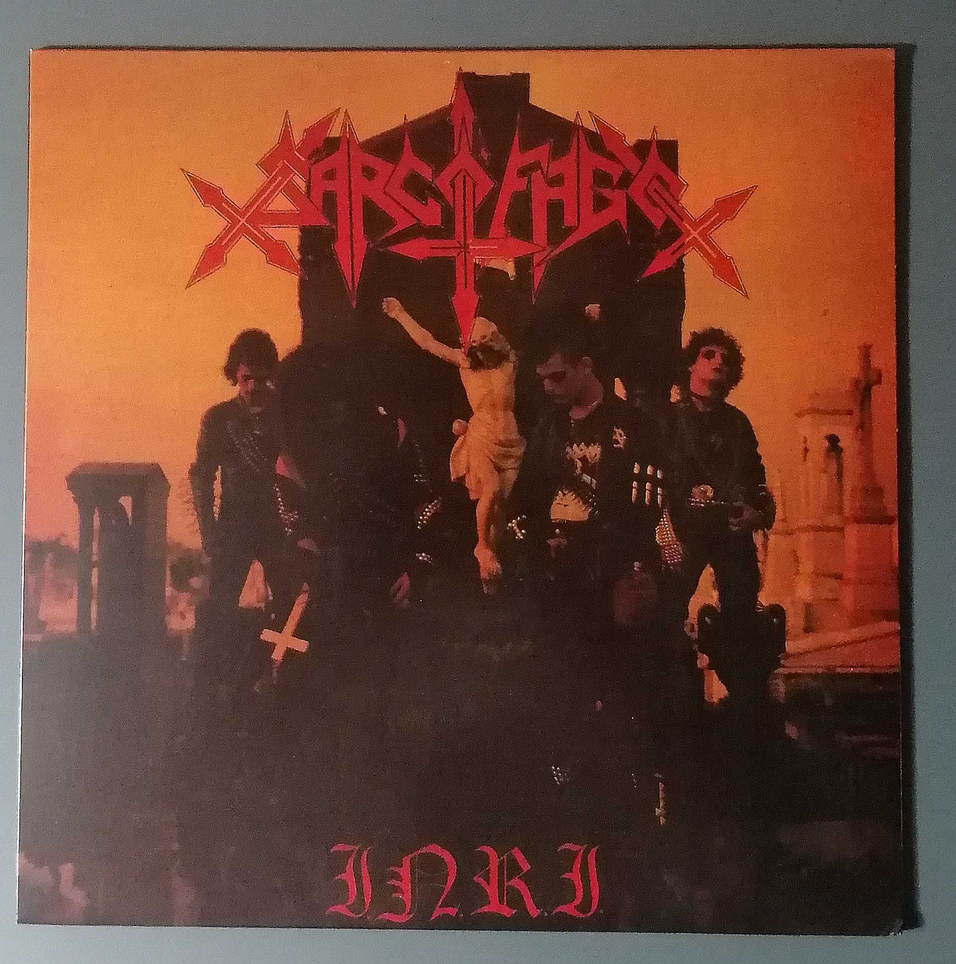 Vinil de SARCÓFAGO "I.N.R.I." (novo)