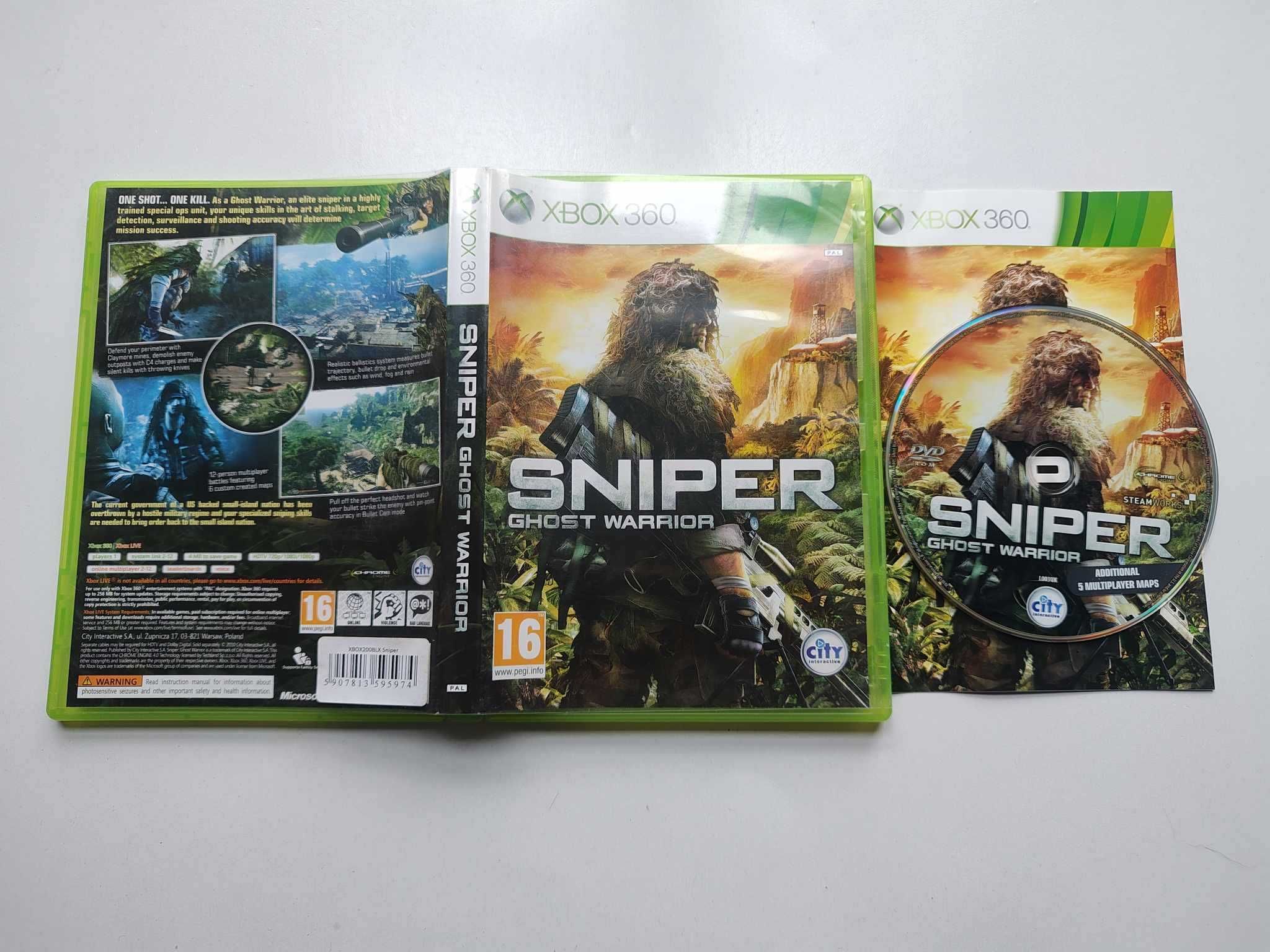 Gra Xbox 360 Sniper Ghost Warrior PL