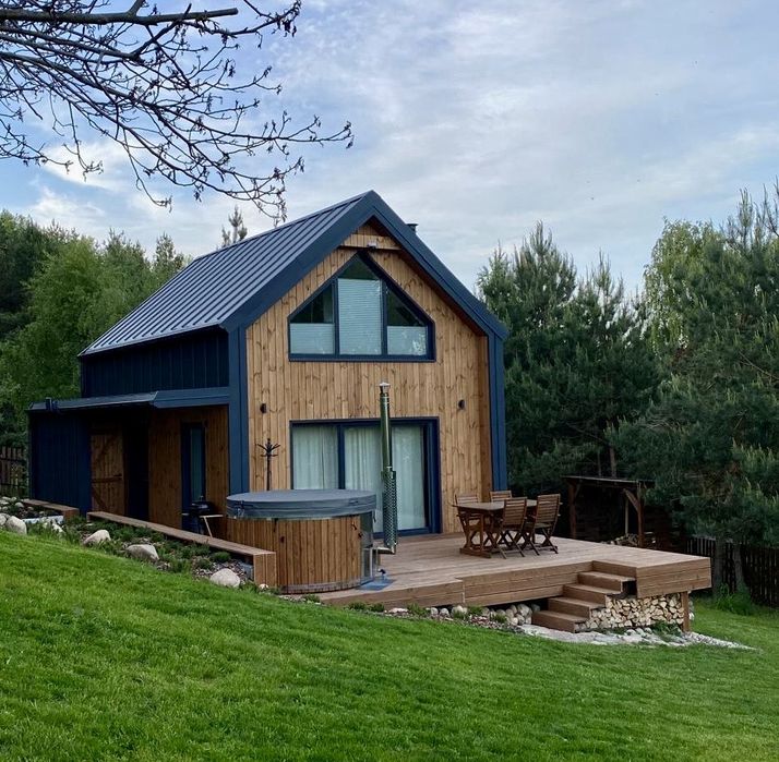 Domek dom na wynajem sauna balia max 6 osób noclegi Podlasie podlaskie