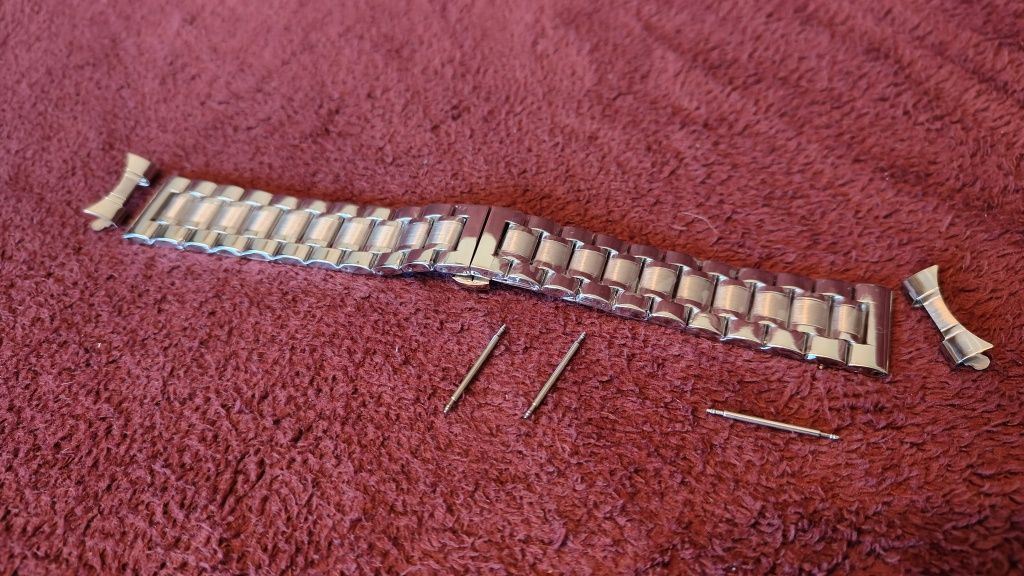 Bransoletka do zegarka z pełnych ogniw. Super jakość, 22mm