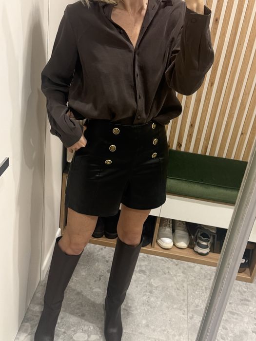 Продам шкіряні шорти Zara