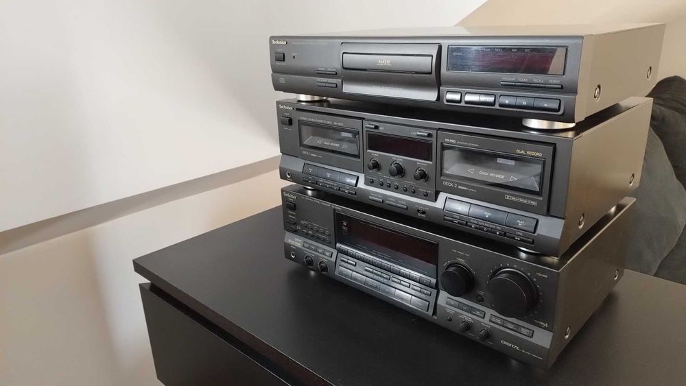 wieża Technics odtwarzacz CD amplituner i magnetofon SA-GX530 RS-TR515