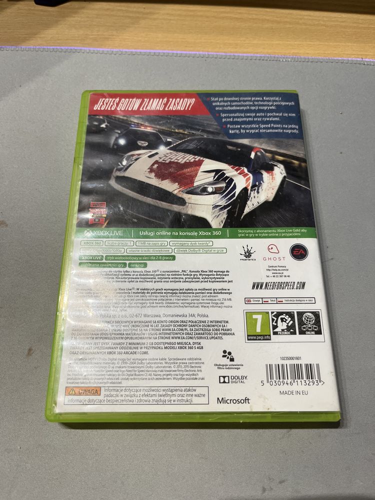 Gra Need For Speed Rivals xbox 360