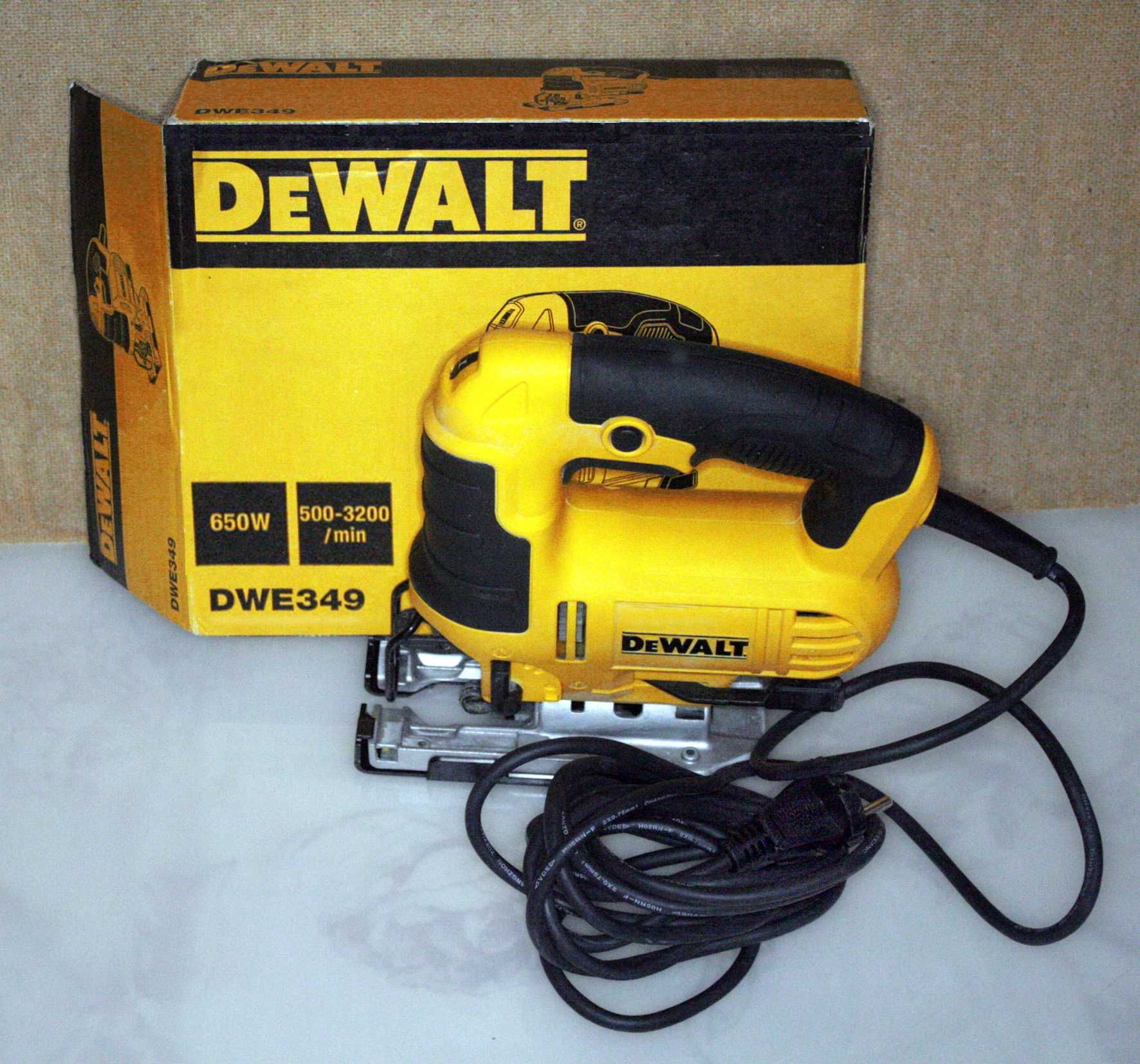 Электролобзик DeWALT DWE349-KS, 650W, Original