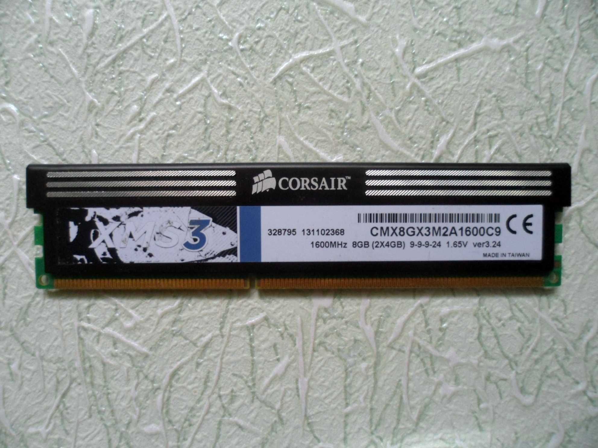 Оперативна пам'ять   DDR3  Corsair  4Gb  1600MHz