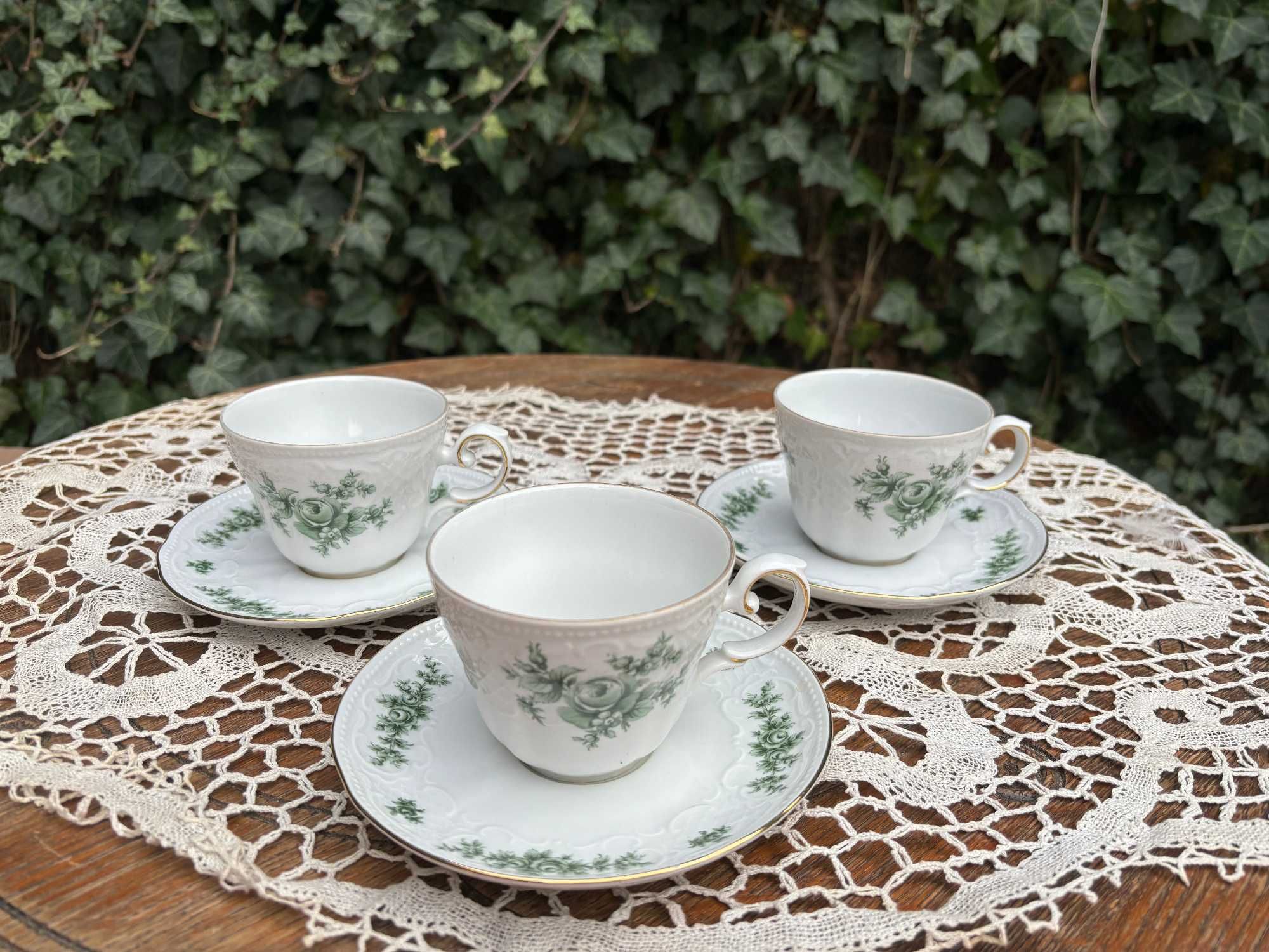 Zestaw porcelany Seltmann Weiden Bavaria filiżanki porcelanowe
