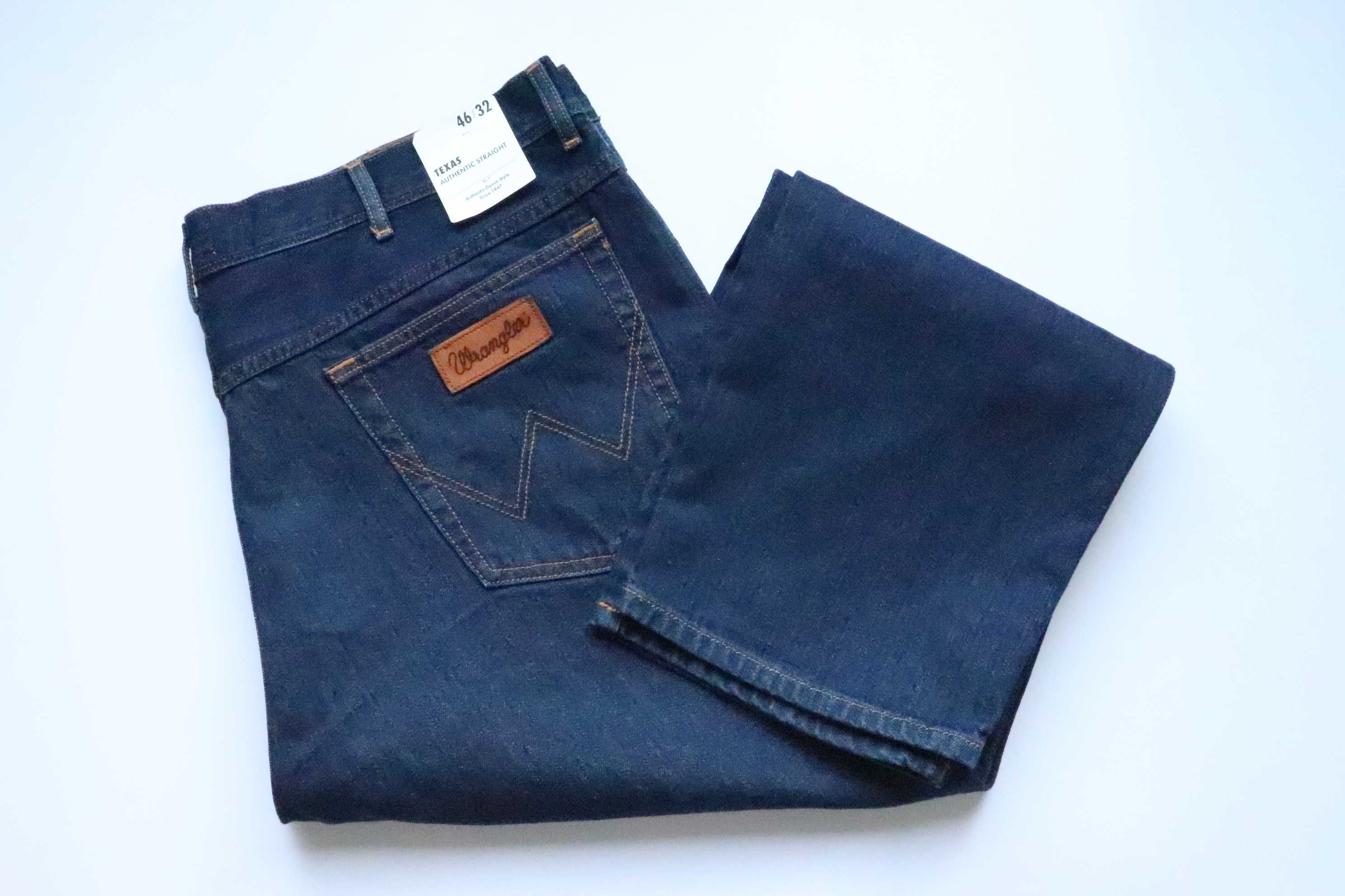 WRANGLER TEXAS W46 L32 regular straight spodnie męskie jeansy nowe
