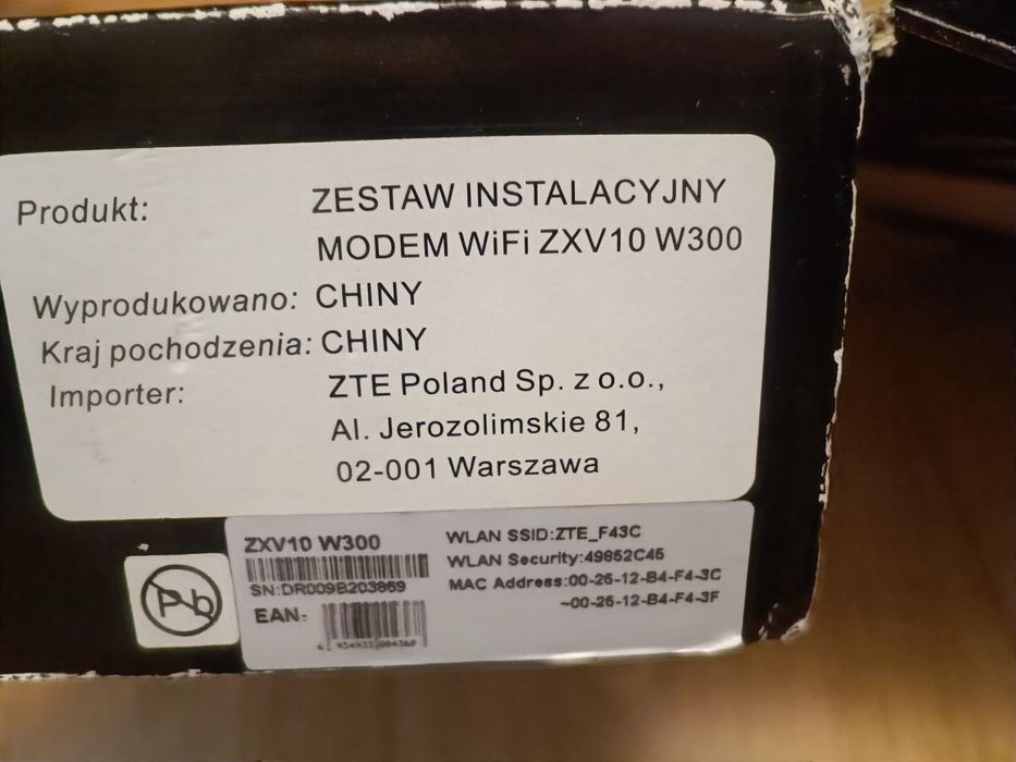 Modem zte zxv10 w 300