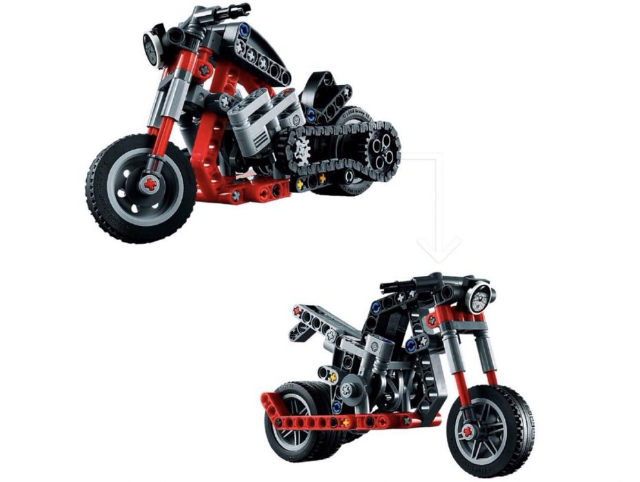 Конструктор Lego Technic Мотоцикл 42132 в ідеальному стані