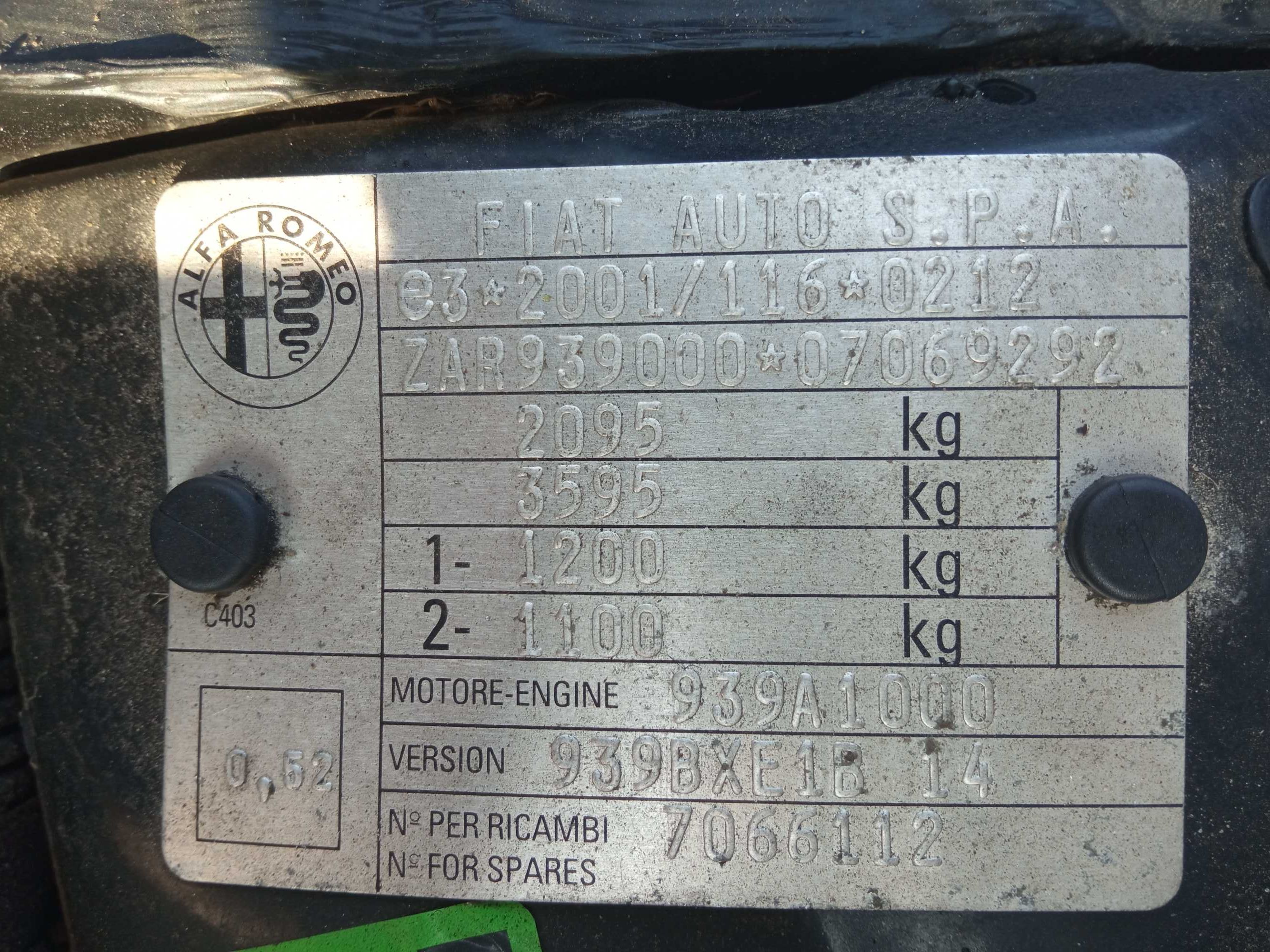 Alfa Romeo 159 Kombi 2006 *NA CZĘŚCI*