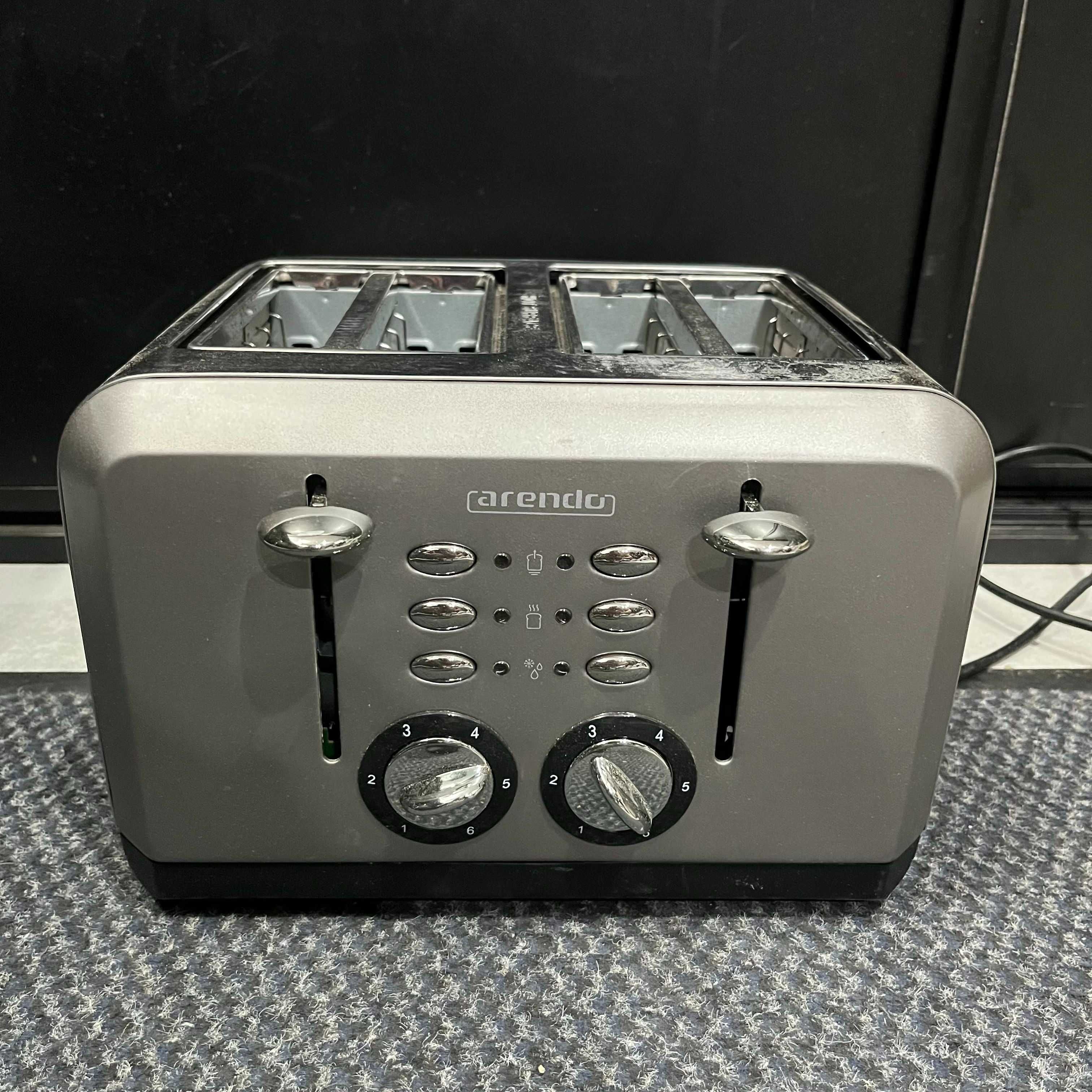 Toster Arendo 303874, 1630W, Do 4 Kromek, Z Funkcją Rozmrażania