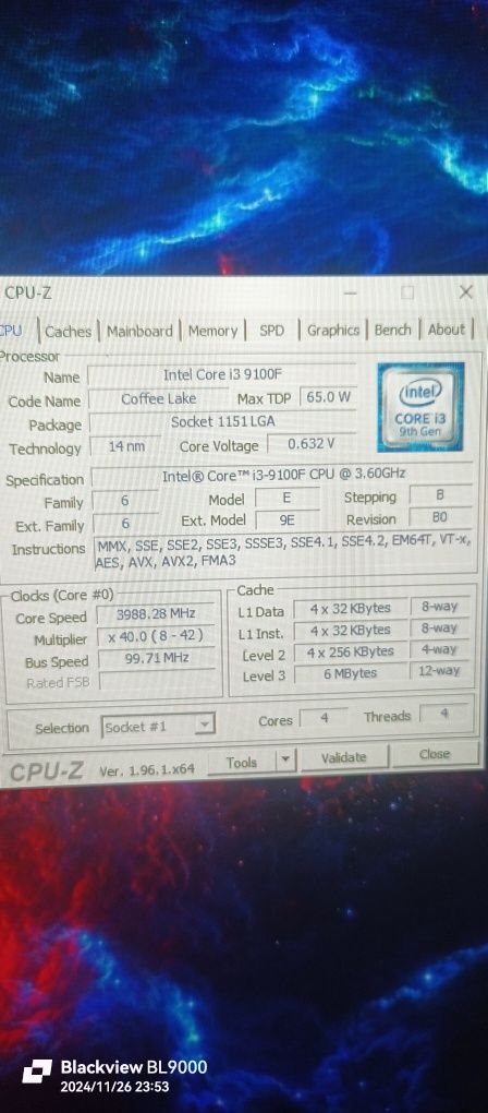 Процесор Intel core i3 9100F