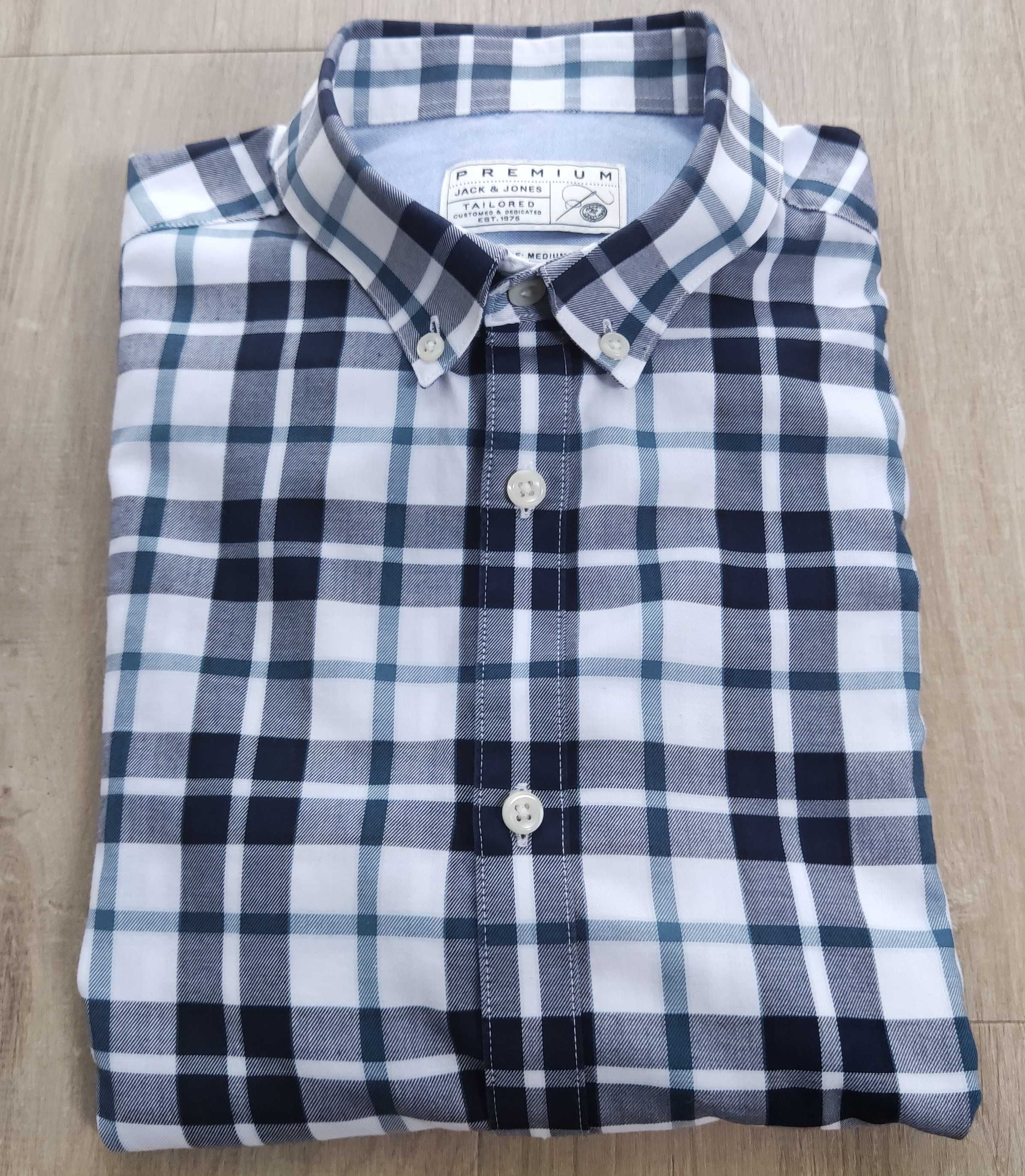 JACK & JONES PREMIUM koszula męska casual roz. 39 (M) tailored fit