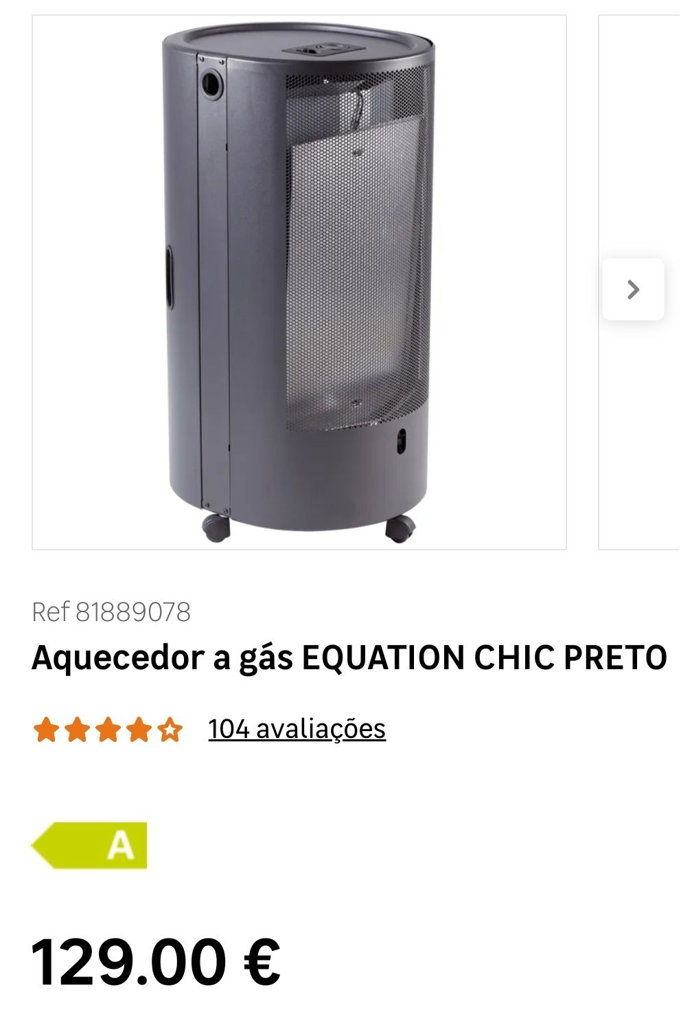 Aquecedor a gás com garrafa de oferta