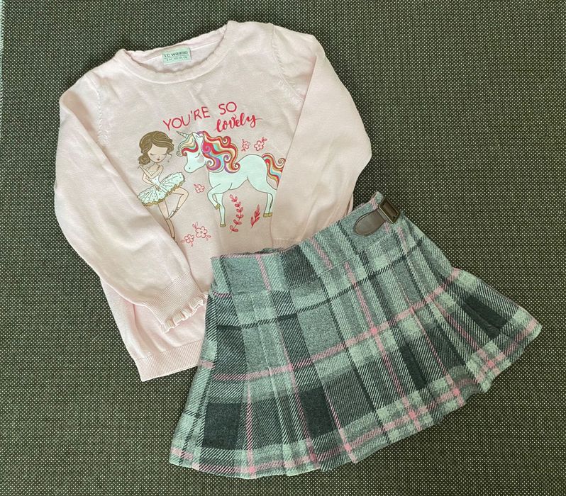 Spódnica Next, r.116 + bluza waikiki w prezent