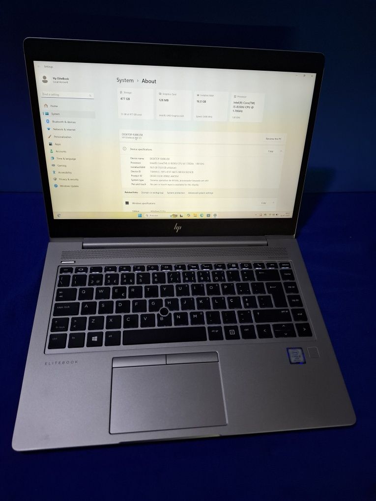 Hp elitebook 840 g5 core i5 16gbram disco nvme 500gb windows11