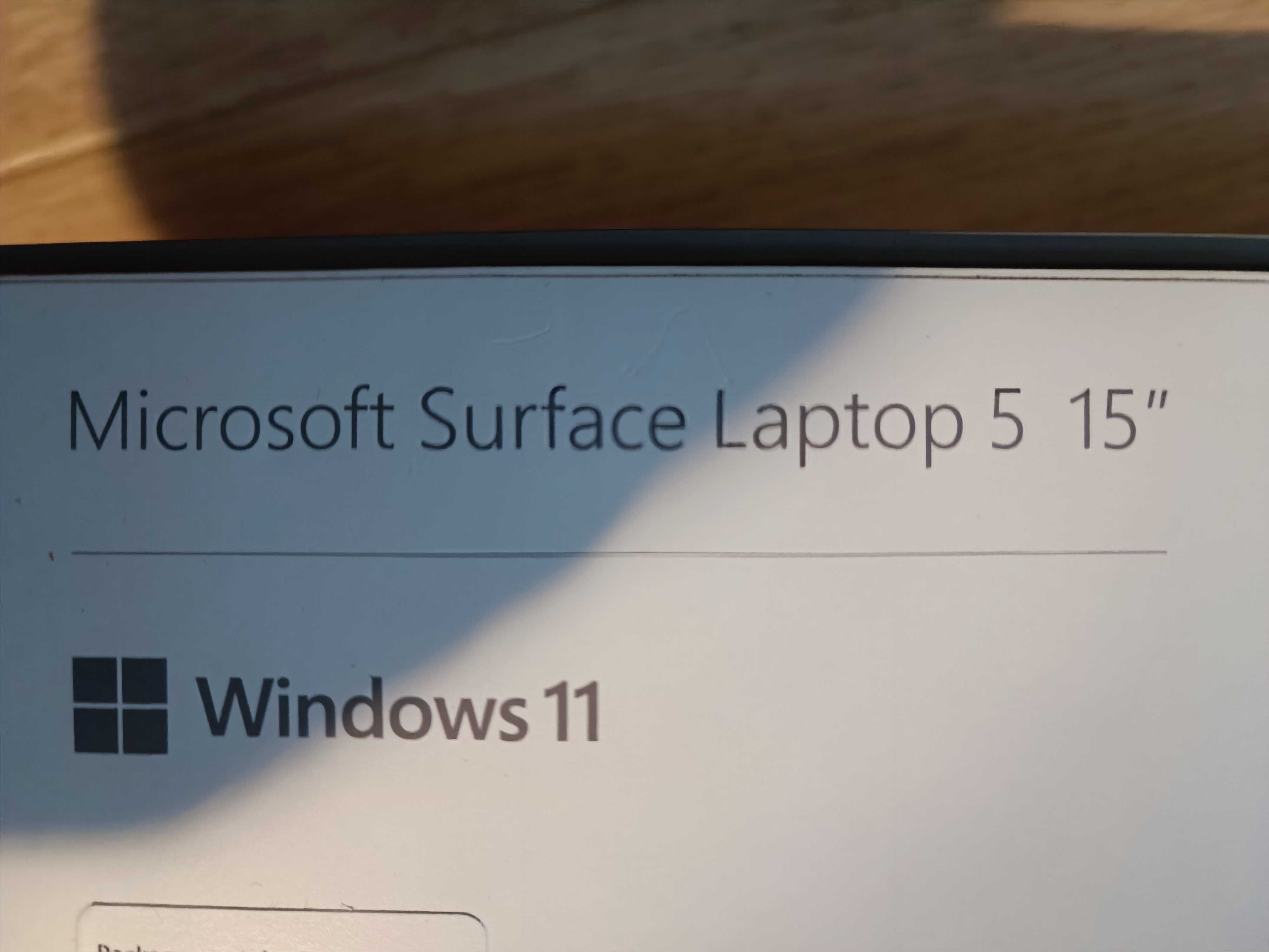 Microsoft Surface Laptop 5 15' i7/8/512 Matte Black - nowy z gwarancją