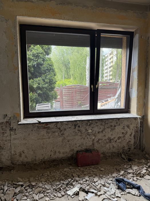 Okna drewaniane z demontażu