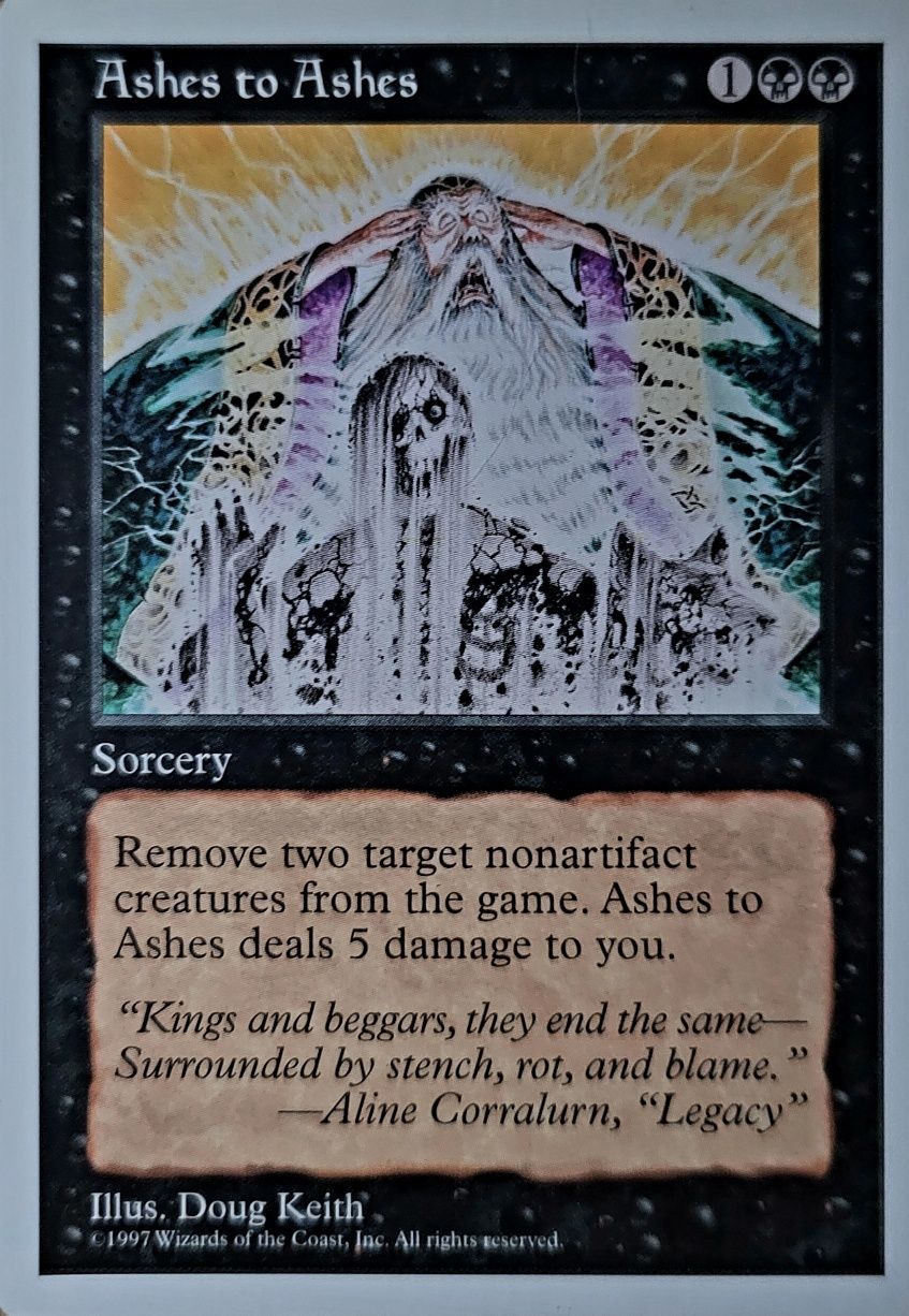 Magic the Gathering  - Ashes to Ashes - 5th Edition