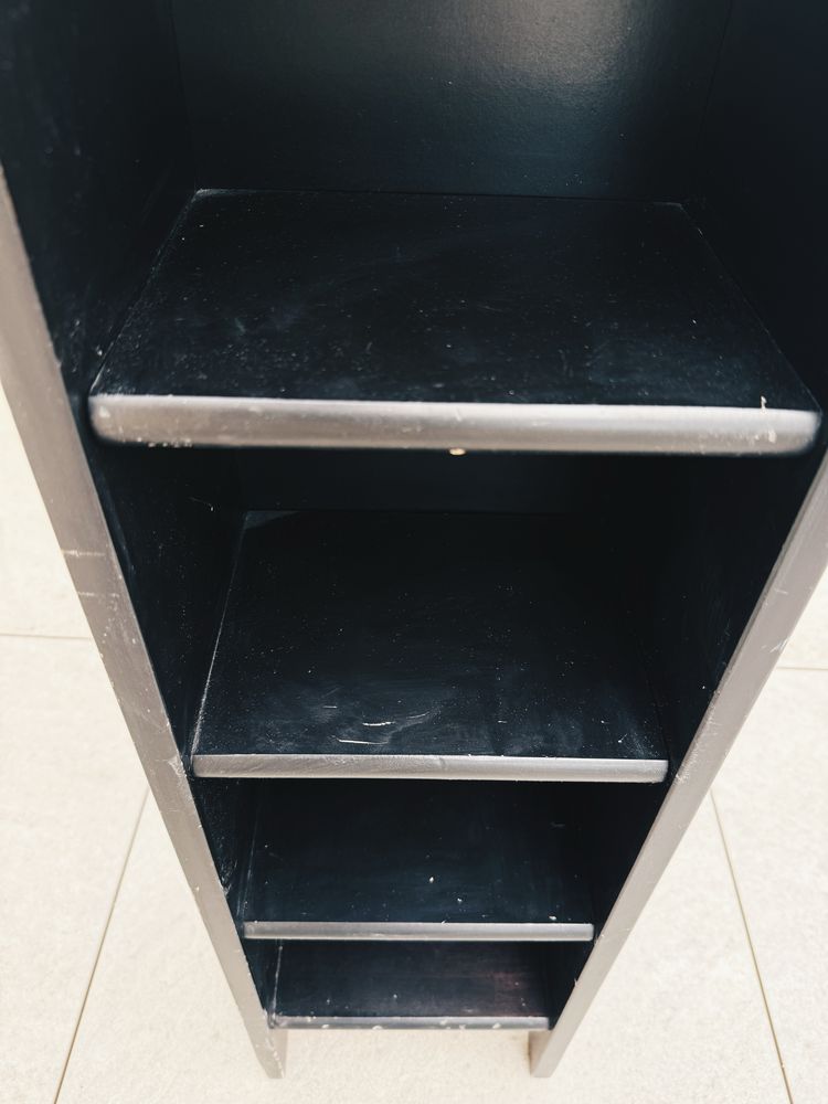 Regał słupek Ikea Leksvik czarny, wysoki