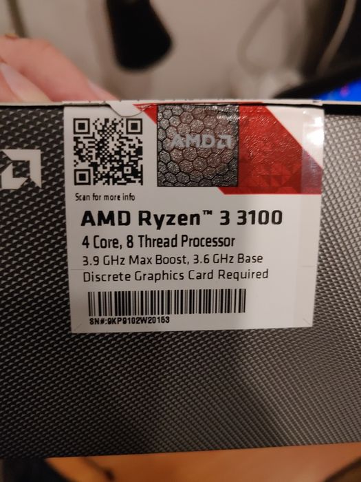 Процесор AMD Ryzen 3 3100 з кулером (на гарантії)