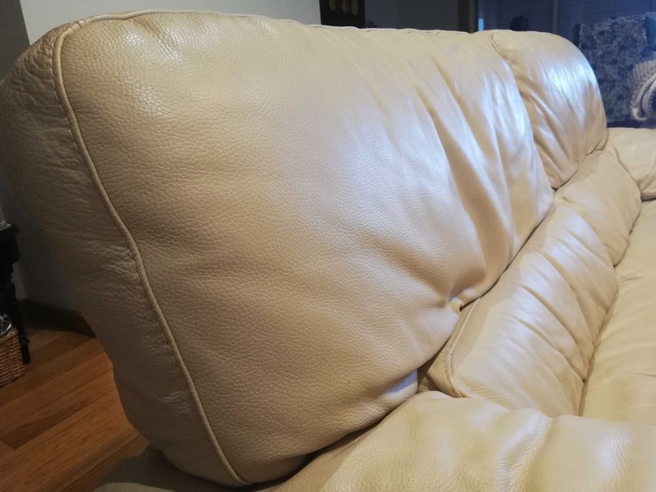 Sofá 3 Lugares | Pele búfalo | Elevada Qualidade