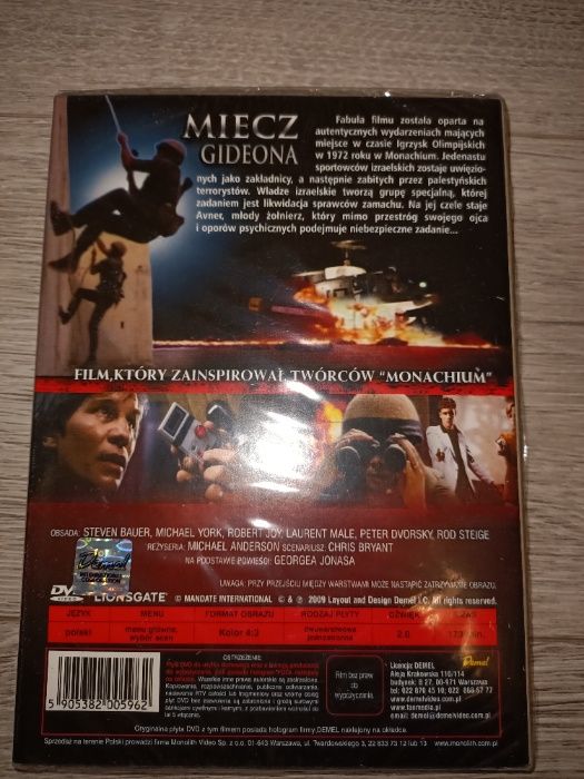 Miecz Gideona film DVD nowy w folii sprzedam