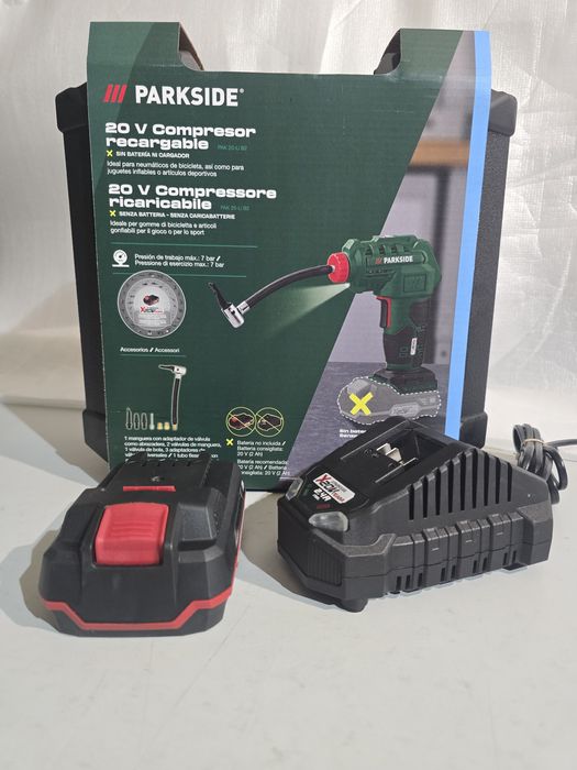 Compressor recarregável PARKSIDE 20V.