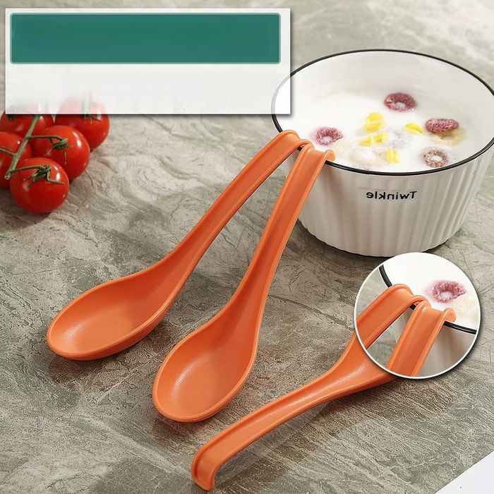 24x Łyżki do Zupy Kyraton Azjatyckie Plastik PP Reusable Zmywarka