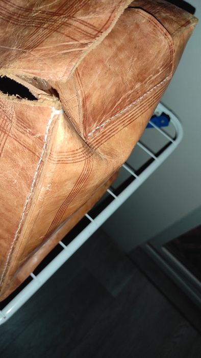 Сумка саквояж вінтажна шкіра 75*32*30 1970 років