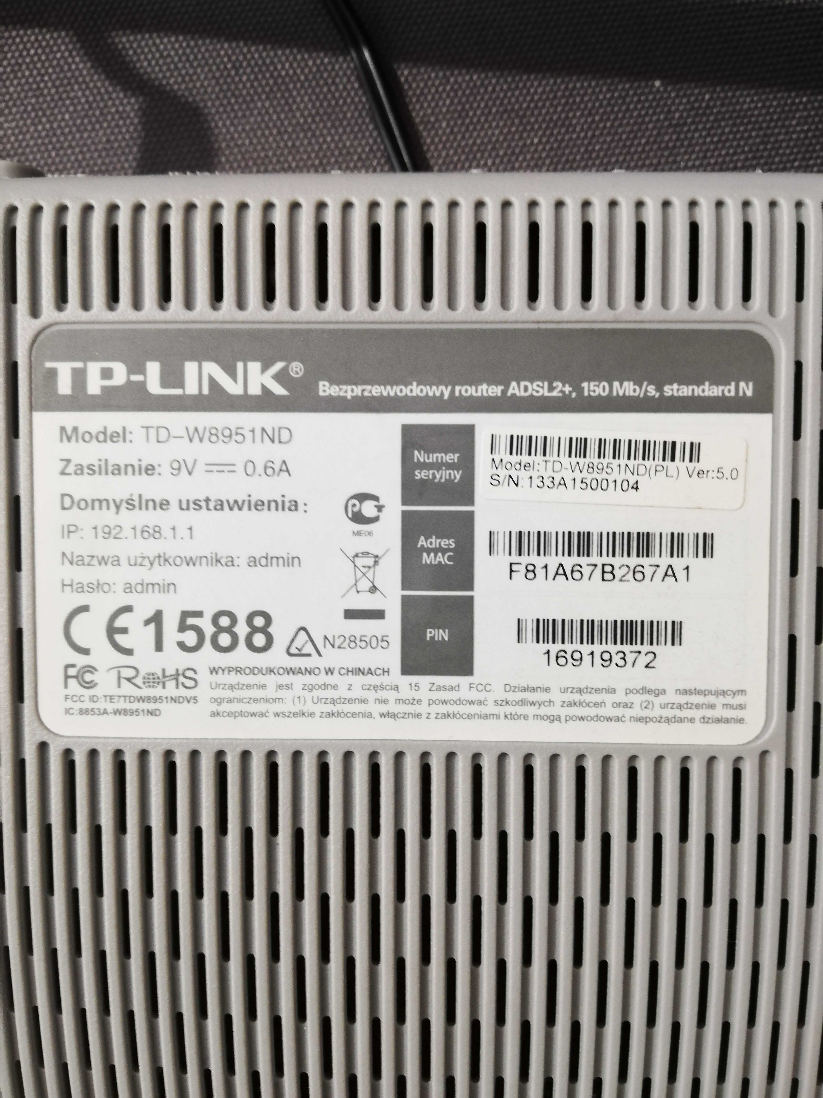 router tp link 150mb/s