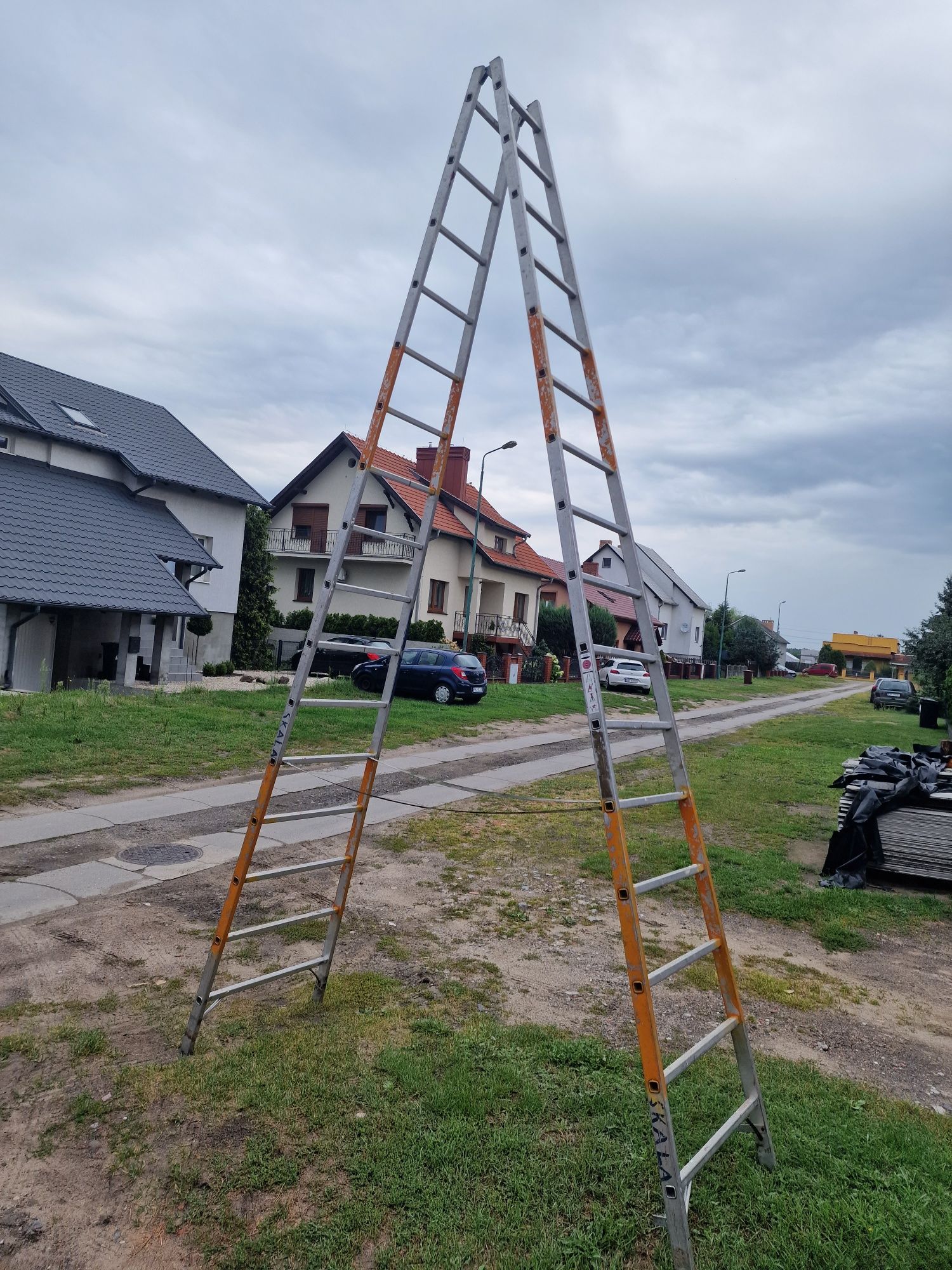 Drabina aluminiowa 2x18 ,2 x 12 , 2x 10 stopni,rozkładana jak malarska