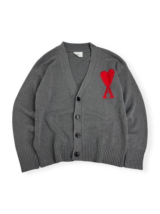 Sweter kultowy szary Ami